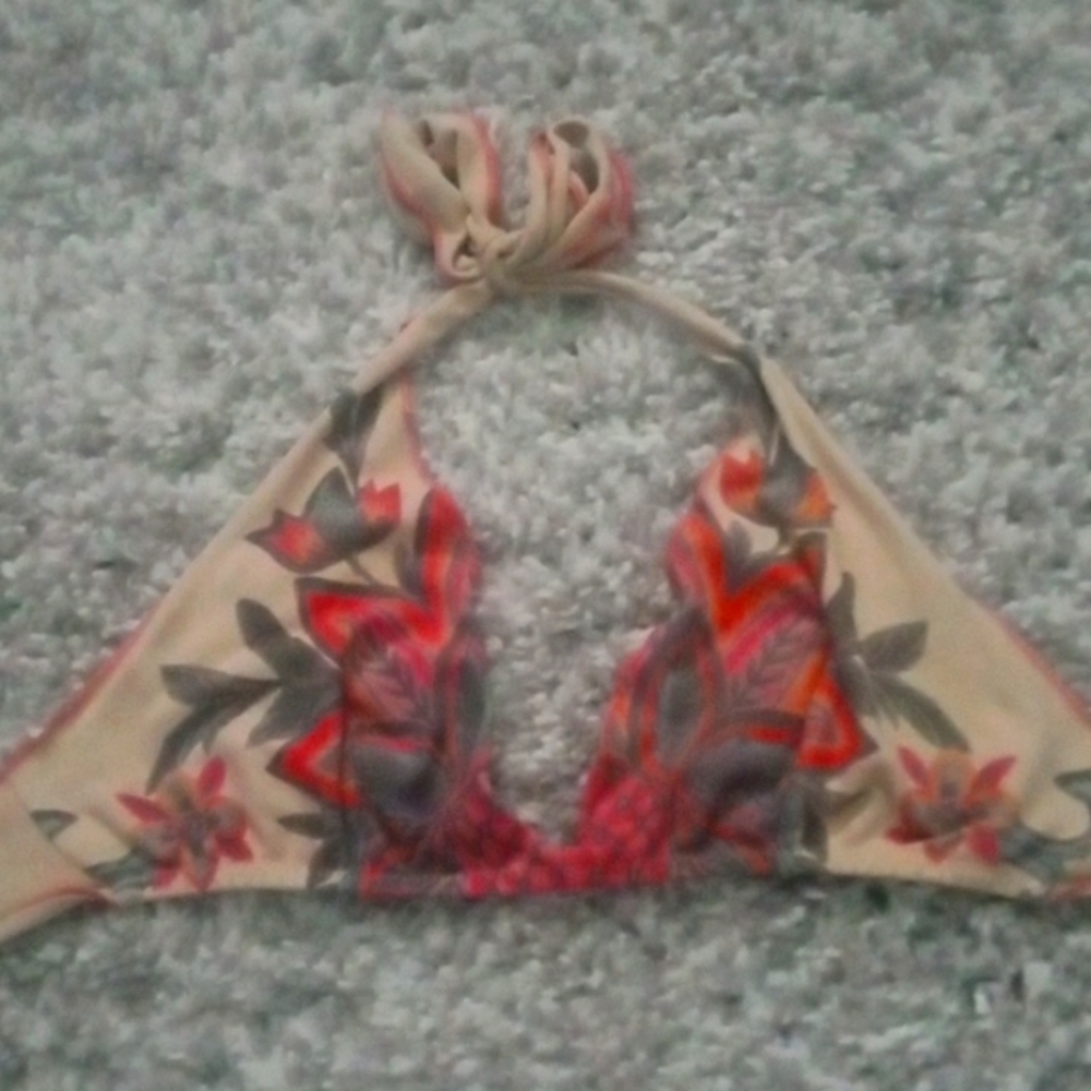 Sz 42 vintage floral bikini top